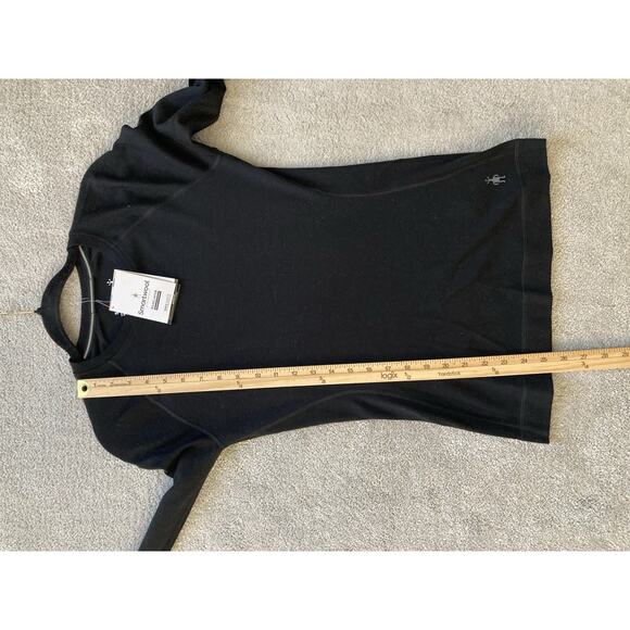 Smartwool Shirt Womens Medium Black Merino 250 Baselayer Crew Thermal Top - Picture 8 of 9